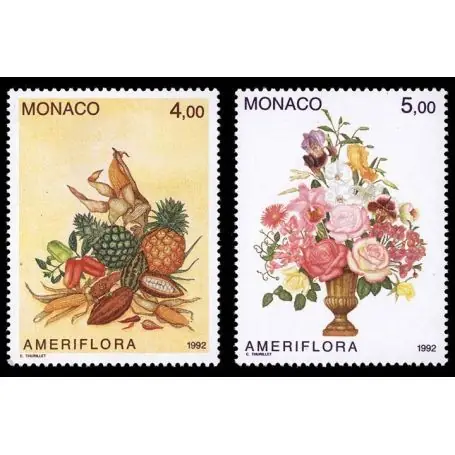 Timbre de collection de Monaco N° 1830/31 neuf sans charnière Bon Marché