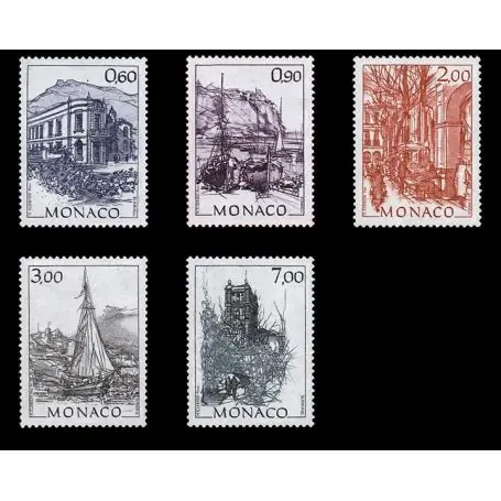 Timbre de collection de Monaco N° 1834/38 neuf sans charnière Nouvelle Collection