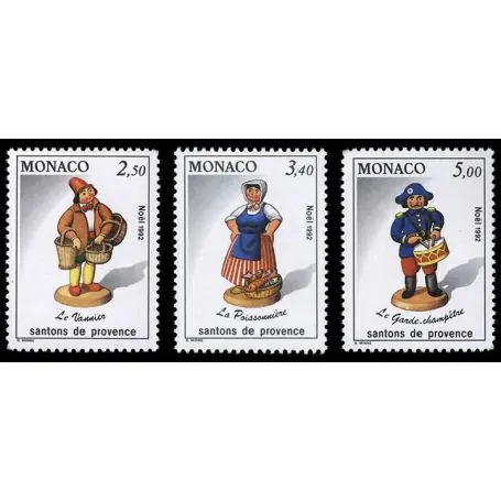Timbre de collection de Monaco N° 1846/48 neuf sans charnière Prix Bas