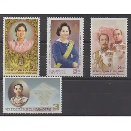 Prix Cassé Thaïlande - 2003 - No 2052/2055 - Royauté - Principauté