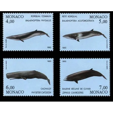 Fait Main Timbre de collection de Monaco N° 1860/63 neuf sans charnière