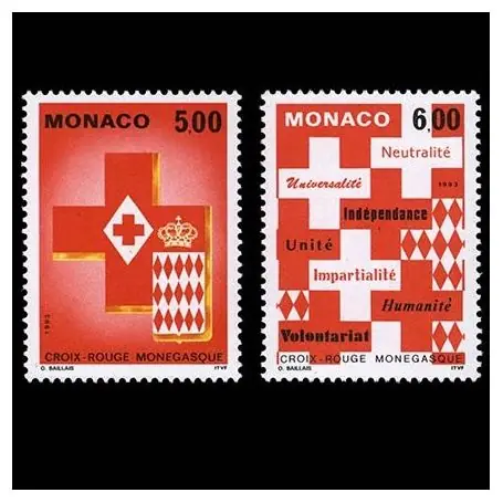 Expédié Aujourd’hui Timbre de collection de Monaco N° 1906/07 neuf sans charnière