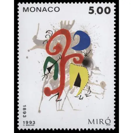 Marque Timbre de collection de Monaco N° 1909 neuf sans charnière