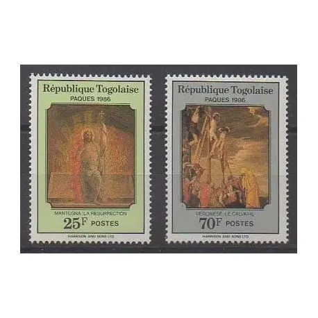 Premium Togo - 1986 - No 1193A/1193B - Pâques - Peinture