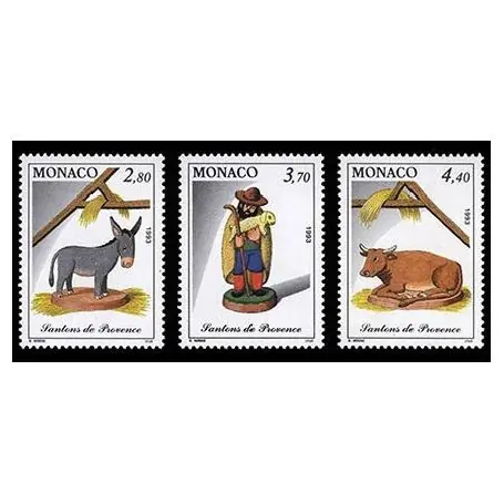 Timbre de collection de Monaco N° 1912/14 neuf sans charnière Dernier Modèle