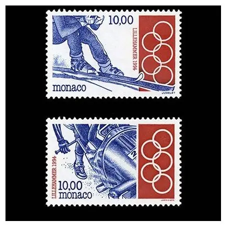 Timbre de collection de Monaco N° 1924/25 neuf sans charnière Garantie Incluse