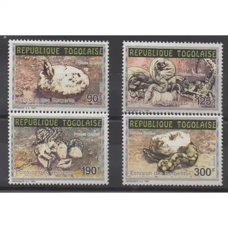 Togo - 1992 - No 1317/1320 - Reptiles Acheter Direct