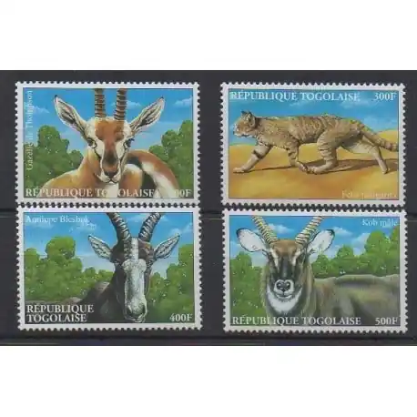 Togo - 2000 - No 1764/1767 - Mammifères Quantité Limitée
