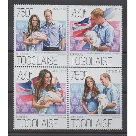 Offre Spéciale Togo - 2013 - No 3468/3471 - Royauté - Principauté
