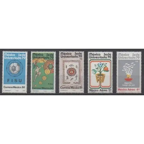 Mexique - 1979 - No 870/872 - PA501/PA502 - Sports divers Garantie Incluse