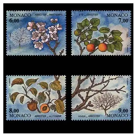 Timbre de collection de Monaco N° 1953/56 neuf sans charnière Quantité Limitée