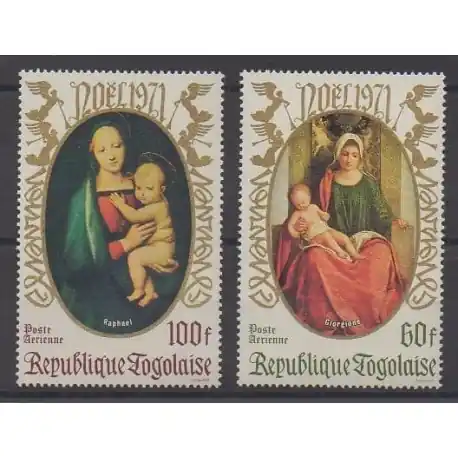 Vente Directe Togo - 1971 - No PA171/PA172 - Pâques - Peinture