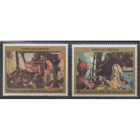 Togo - 1970 - No PA143/PA144 - Noël - Peinture Garantie Incluse