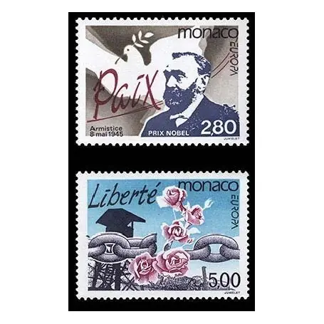 Timbre de collection de Monaco N° 1987/88 neuf sans charnière Réduction