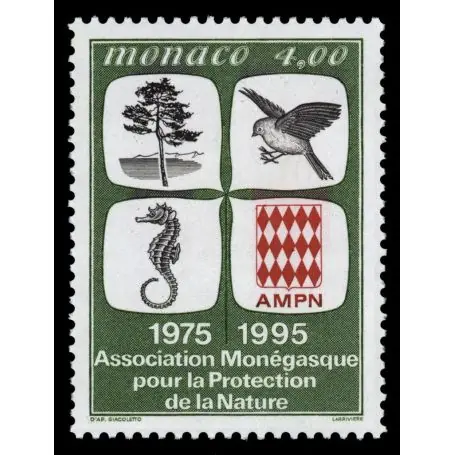 Timbre de collection de Monaco N° 1995 neuf sans charnière Original