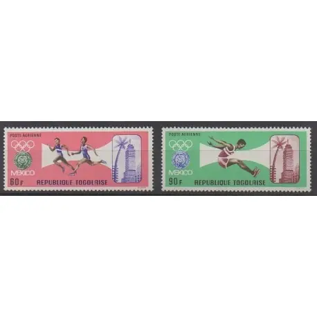 Togo - 1968 - No PA97/PA98 - Jeux Olympiques d'été Quantité Limitée