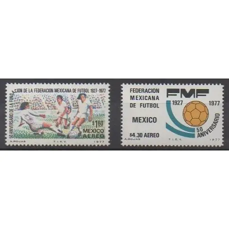 Offre Du Jour Mexique - 1977 - No PA423/PA424 - Football