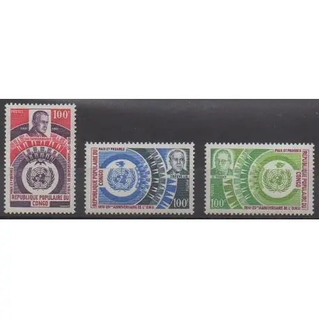 Usine Directe Congo (République du) - 1970 - No 265/267 - Nations unies