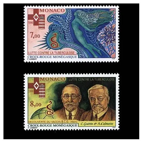 Remise Timbre de collection de Monaco N° 2063/64 neuf sans charnière