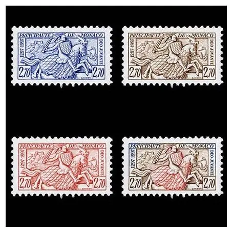 Timbre de collection de Monaco N° 2086/88A neuf sans charnière Fait Main