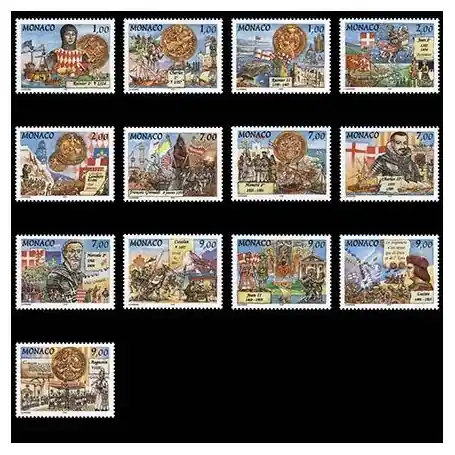 Gros Lot Timbre de collection de Monaco N° 2089/101 neuf sans charnière