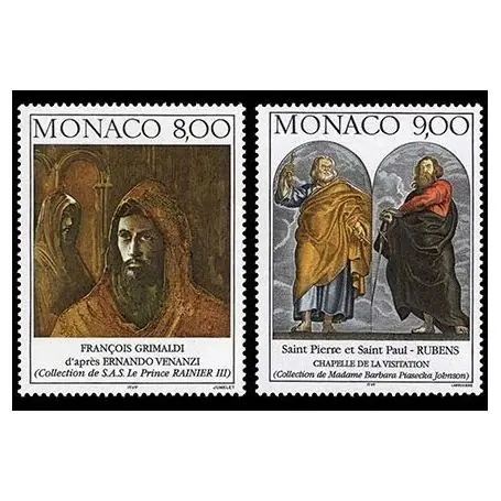Timbre de collection de Monaco N° 2127/28 neuf sans charnière Meilleur Choix