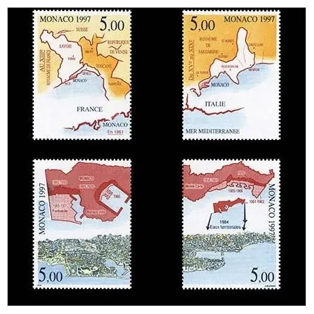 Timbre de collection de Monaco N° 2129/32 neuf sans charnière Marque