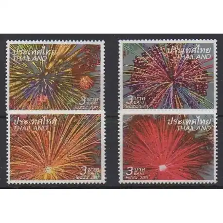 Certifié Thaïlande - 2011 - No 2917/2920 - Folklore