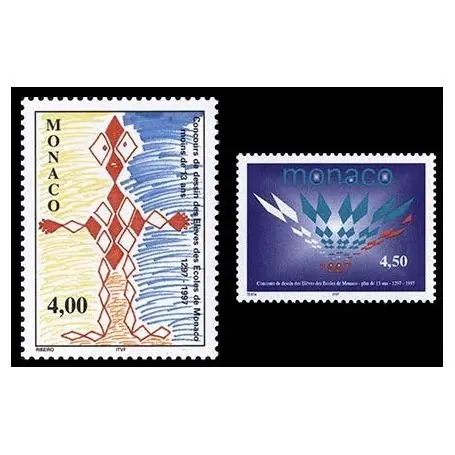 Offre Limitée Timbre de collection de Monaco N° 2140/41 neuf sans charnière