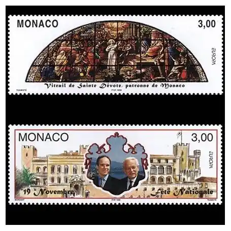 Timbre de collection de Monaco N° 2152/53 neuf sans charnière Meilleure Vente