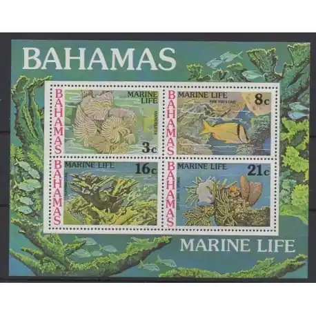 Offre Spéciale Bahamas - 1977 - No BF20 - Vie marine