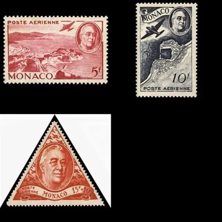 Must-Have Timbre de collection de Monaco PA N° 19/21 neuf sans charnière