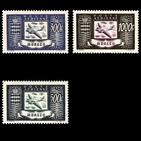 Nouveauté Timbre de collection de Monaco PA N° 42/44 neuf sans charnière