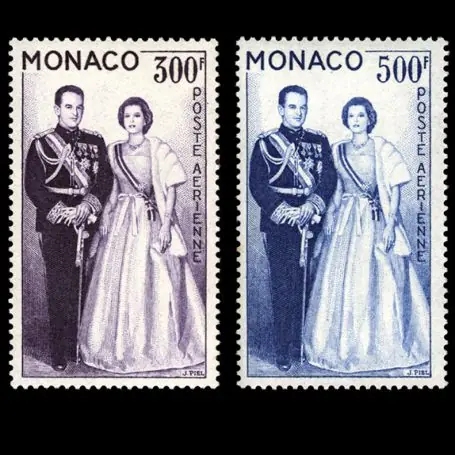 Retour Gratuit Timbre de collection de Monaco PA N° 71/72 neuf sans charnière