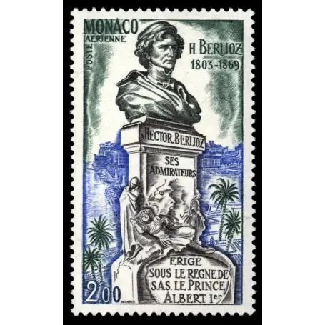 Timbre de collection de Monaco PA N° 93 neuf sans charnière Livraison Mondiale