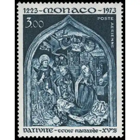 Timbre de collection de Monaco PA N° 96 neuf sans charnière Expédition Rapide