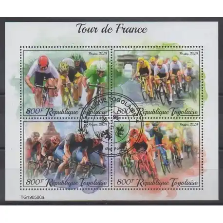 Togo - 2019 - No 7594/7597 - Sports divers - Oblitérés Nouvelle Collection