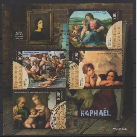 Togo - 2019 - No 7742/7745 - Peinture - Oblitérés Soldes