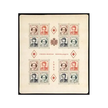Solde Timbre de collection de Monaco BF N° 3A neuf sans charnière