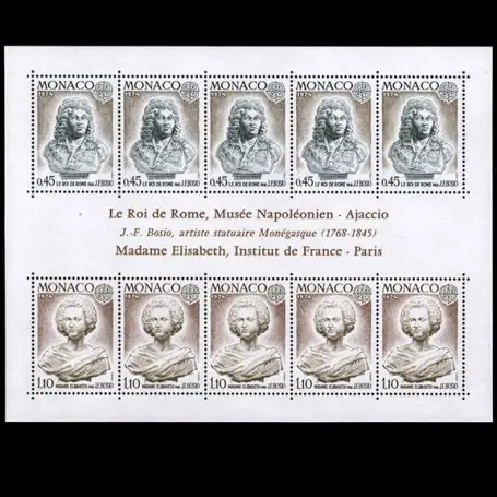 Europa 1974 Timbre de collection de Monaco BF N° 9 neuf sans charnière Commander Vite