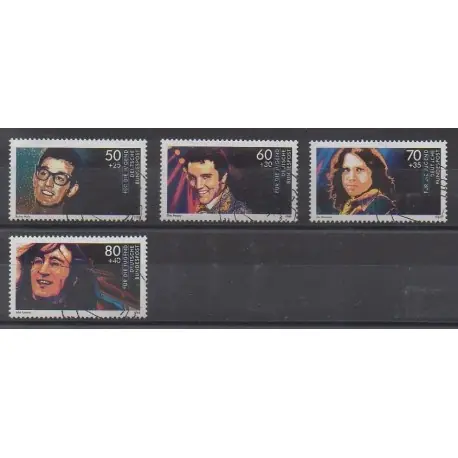 Allemagne occidentale (RFA) - 1988 - No 1194/1197 - Musique - Oblitérés Bon Marché