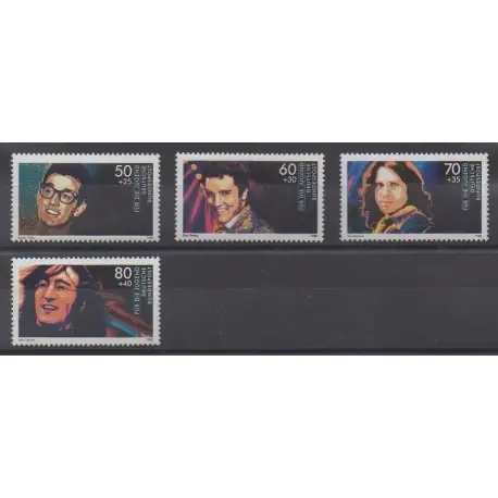 Allemagne occidentale (RFA) - 1988 - No 1194/1197 - Musique Top Qualité