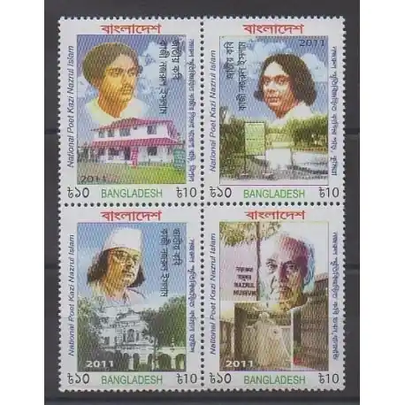 Bangladesh - 2011 - No 928/931 - Littérature - Musique Achetez Aujourd’hui