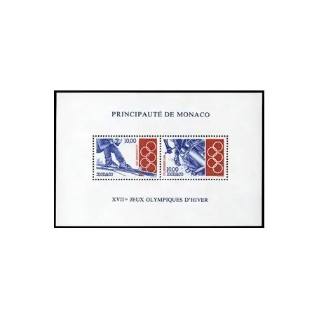 Timbre de collection de Monaco BF N° 63 neuf sans charnière Top Qualité