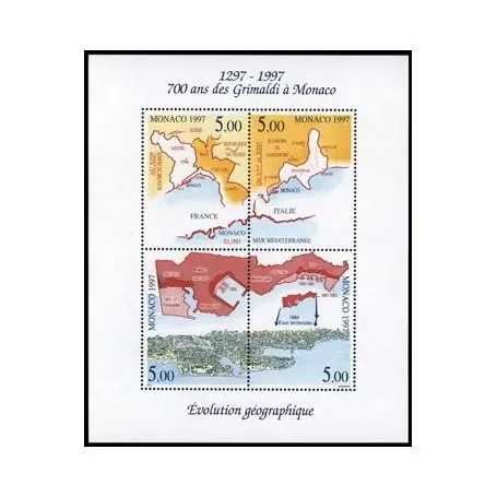 Timbre de collection de Monaco BF N° 76 neuf sans charnière Prix Promo