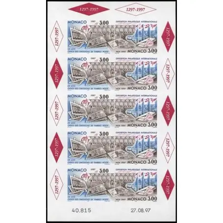 Timbre de collection de Monaco BF N° 78 neuf sans charnière Nouvelle Collection