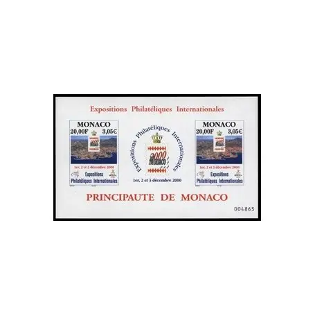 Timbre de collection de Monaco BF N° 85 neuf sans charnière Gros Lot