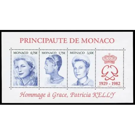 Timbre de collection de Monaco BF N° 89 neuf sans charnière Vente Directe
