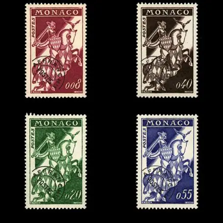 Timbre de collection de Monaco Préo N° 19/22 neuf sans charnière Original