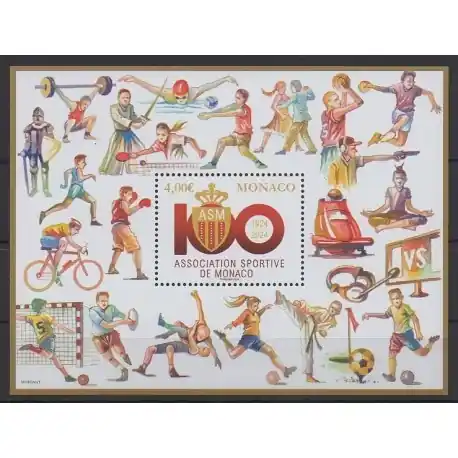 Monaco - Blocs et feuillets - 2024 - No F3439 - Sports divers Achetez Aujourd’hui